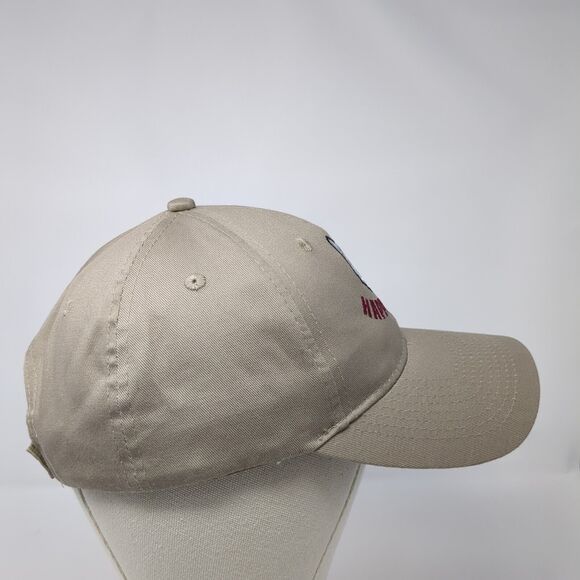 Happy Husky Strapback Hat Tan One Size Embroidered Port & Company - Picture 4 of 9